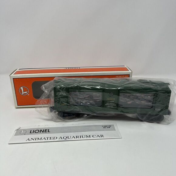 lionel Other - Lionel 3435 Gil Finn's Trout Ranch Animated Aquarium Boxcar New In Box